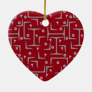 Structural Steel Pattern Ceramic Tree Decoration