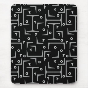 Structural Steel Pattern Mouse Mat