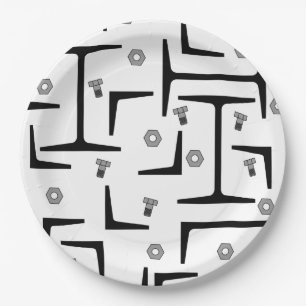 Structural Steel Pattern Paper Plate