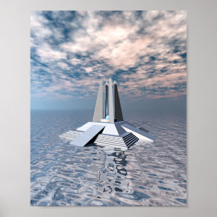 Structural Tower of Atlantis Poster
