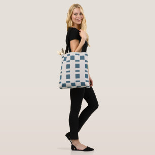Structure F Oil Blue & Linen Tote Bag