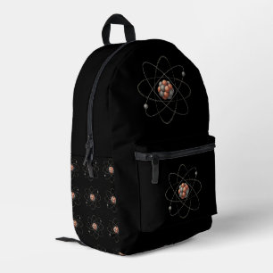 Structure of an Atom – Illustrated Model Printed Backpack