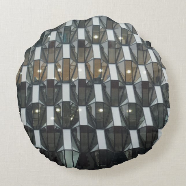 Structure Round Pillow (Back)