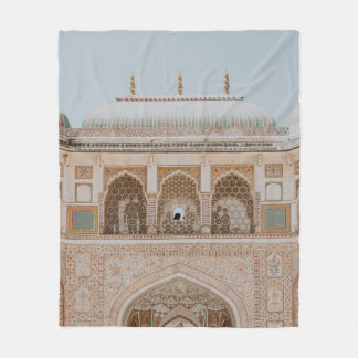 STRUCTURE UNDER CLEAR SKY FLEECE BLANKET