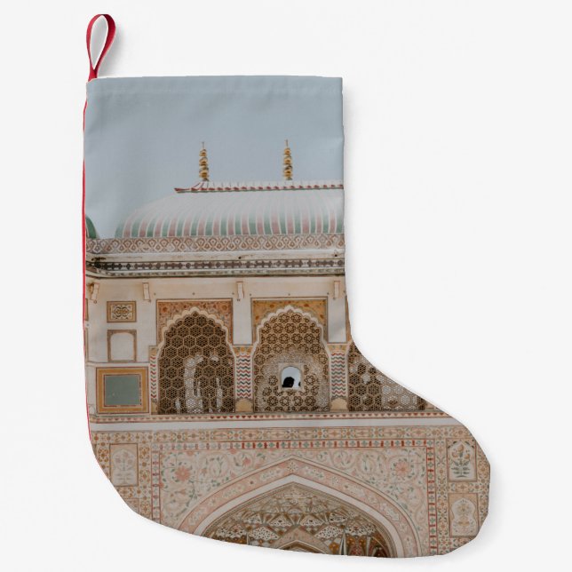 STRUCTURE UNDER CLEAR SKY SMALL CHRISTMAS STOCKING (Front)