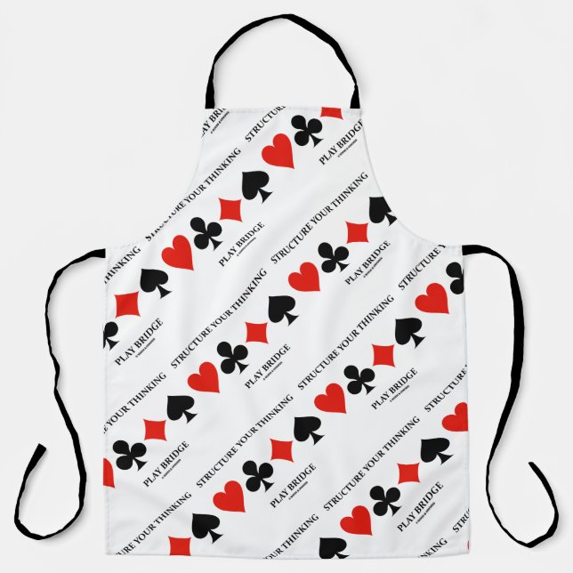 Structure Your Thinking Play Bridge Card Suits Apron (Front)