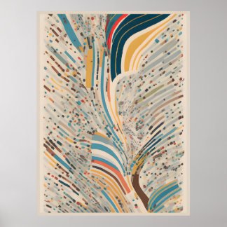 Structured Chaos: Harmony in Abstract Form Poster