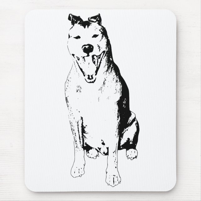 Structured Seated Shape Mouse Mat (Front)