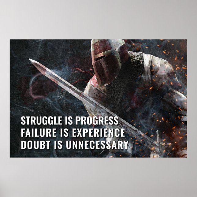 Struggle is Progress - Motivational  Poster (Front)