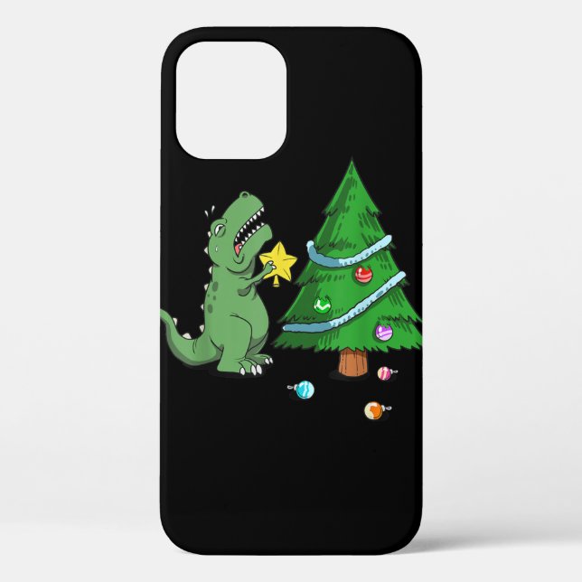 Struggle Is Real Dinosaur Christmas Tree Star T-Sh Case-Mate iPhone Case (Back)