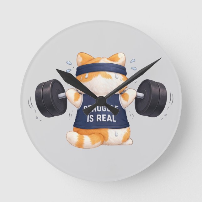 Struggle is Real Round Clock (Front)
