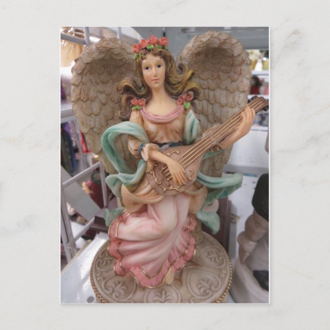 Strumming Angel Postcard (Front)