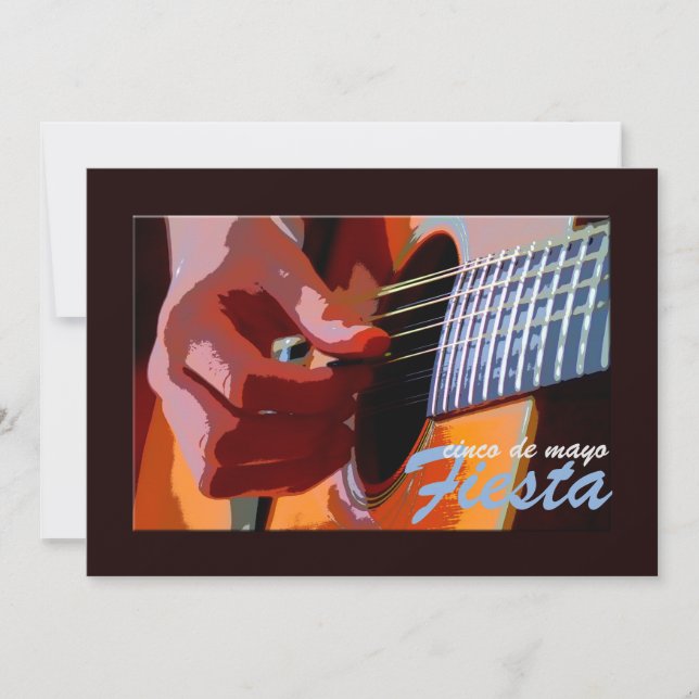 Strumming Guitar Invitation (Front)