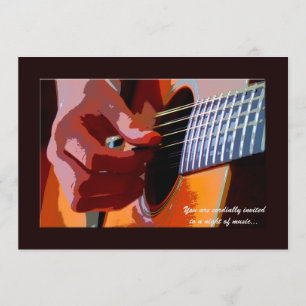 Strumming Guitar Invitation
