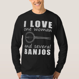 Strumming My Heartstrings - Funny I Love One Woman T-Shirt