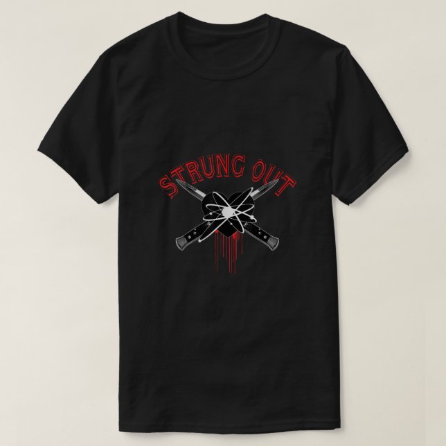 Strung Out  Knife Heart  Official Merchandise  T-Shirt (Design Front)