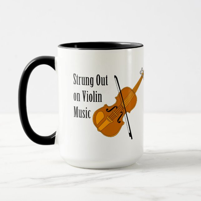 Strung Out On Violin Mug (Left)