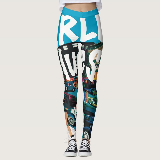 Strut the Harlem Blues Leggings (Front)