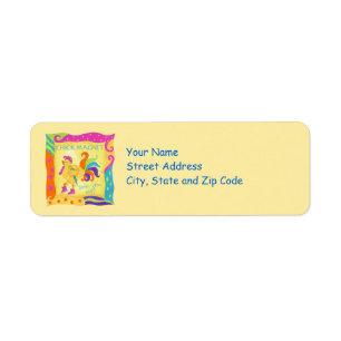 Strut Your Stuff Chick Magnet  Address Label