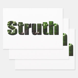 Struth ! Aussie Slang Word, Wrapping Paper Sheet
