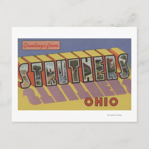 Struthers, Ohio - Large Letter Scenes Postcard