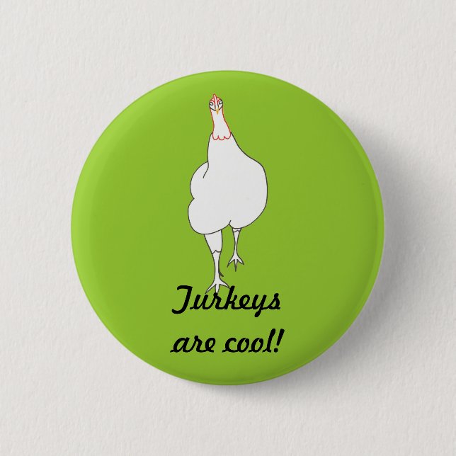 Strutting Turkey, Turkeys are cool, buttons (Front)