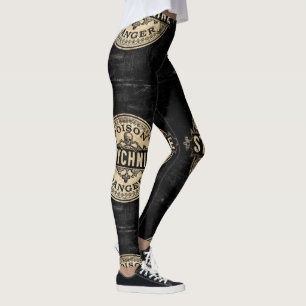 Strychnine Vintage Style Poison Label Leggings