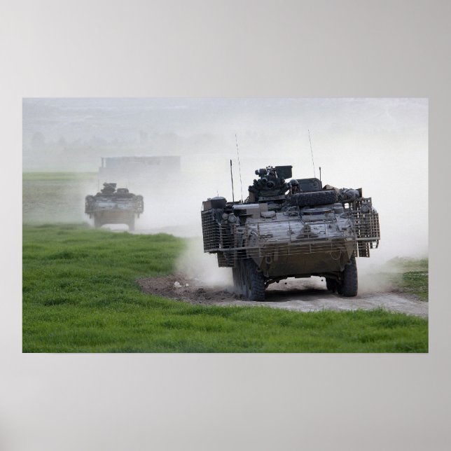 Stryker Infantry Carriers Poster (Front)