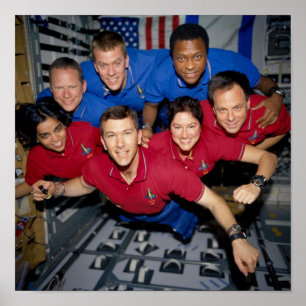 STS-107 Crew Portrait taken aboard Columbia Poster