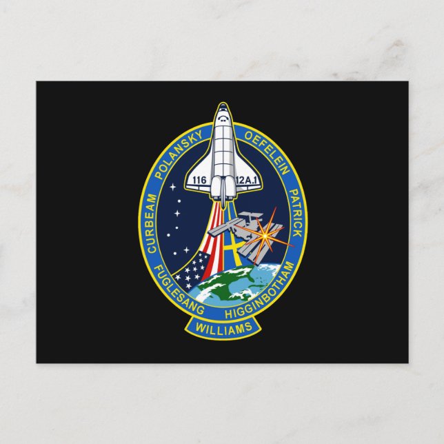STS 116 Mission Patch Postcard (Front)