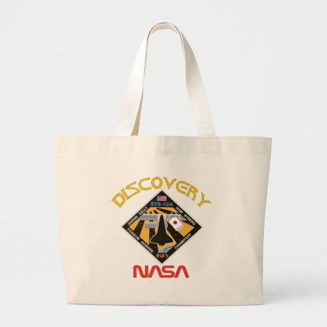 STS 124 Discovery Large Tote Bag (Front)