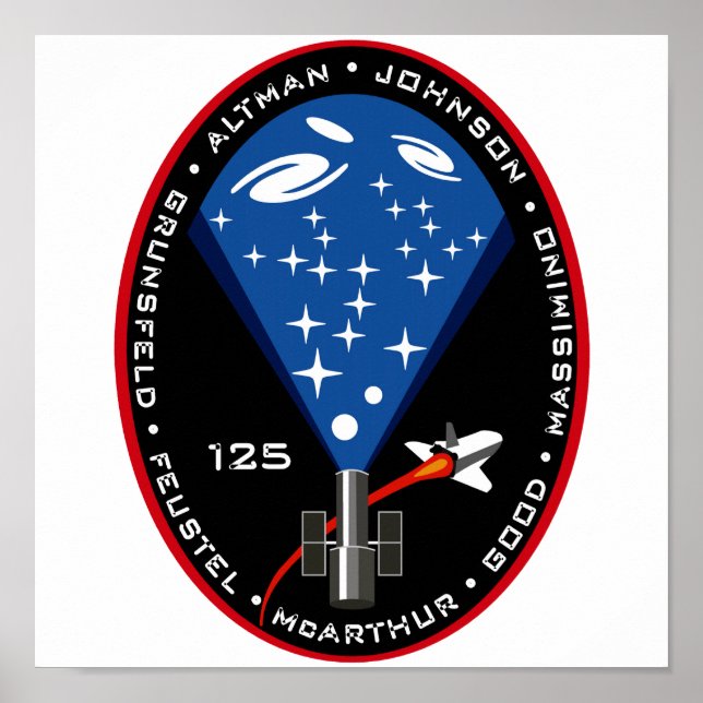 STS 125 Mission Patch Poster (Front)