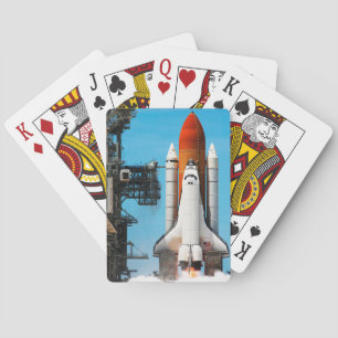 STS-135 Space Shuttle Atlantis Lifting Off Playing Cards