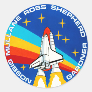 STS-27 Mission Insignia Nasa Logo Classic Round Sticker