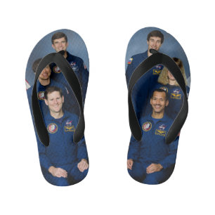 STS-60 MISSION CREW  KID'S FLIP FLOPS