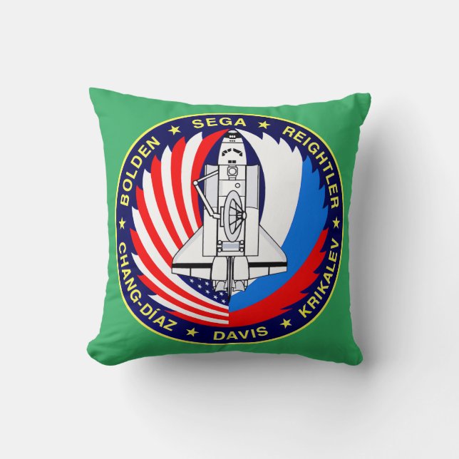 STS-60 MISSION PATCH CUSHION (Front)