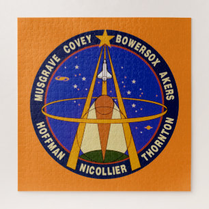 Sts-61-Mission Patch   Jigsaw Puzzle