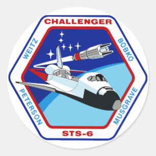 STS 6: Challenger OV-99 Classic Round Sticker