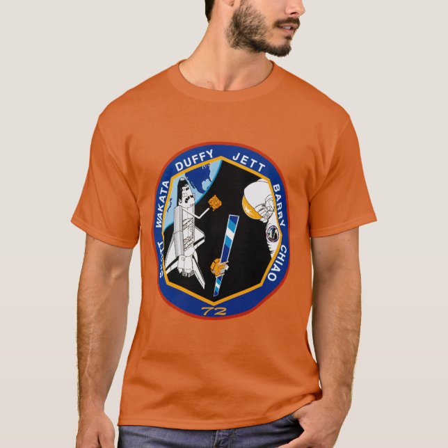 Sts-72 (Mission Patch)  T-Shirt (Front)