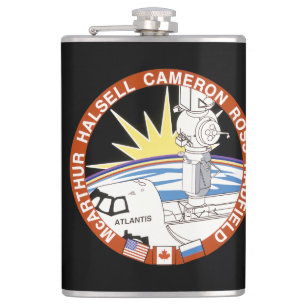 Sts-74 (Mission Patch) Hip Flask