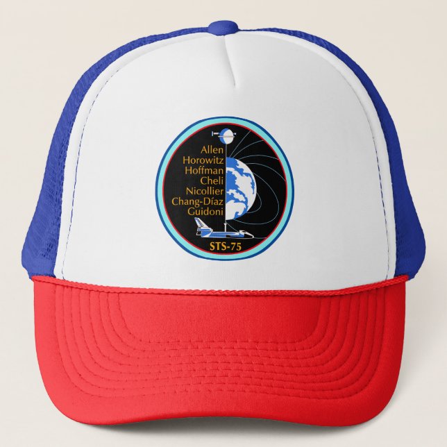 Sts-75-patch  trucker hat (Front)