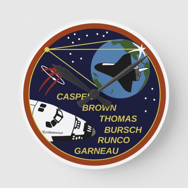 STS-77   ROUND CLOCK (Front)