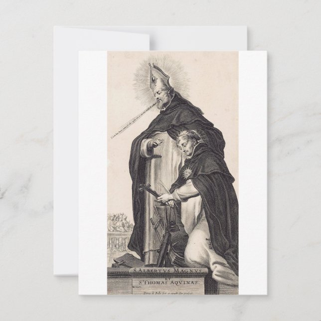 Sts. Albert the Great and Thomas Aquinas Fine Art (Front)