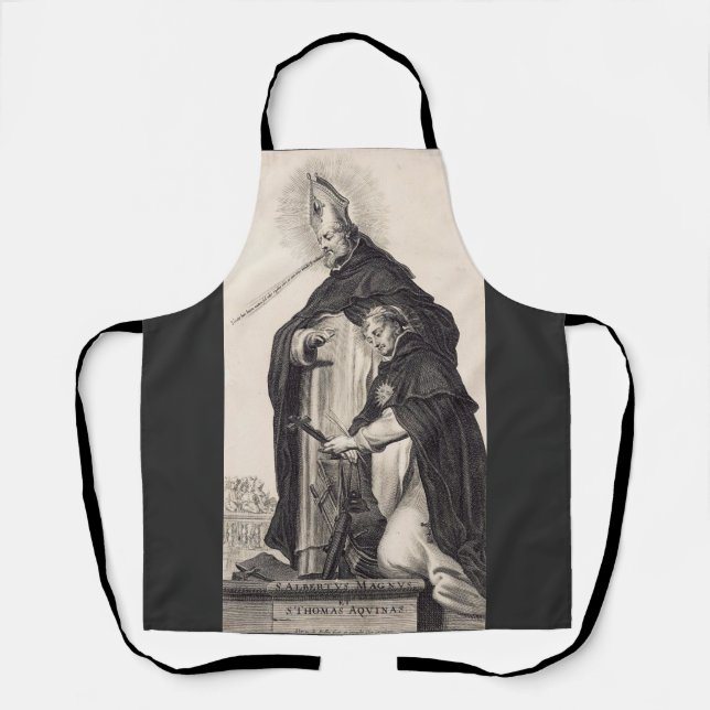 Sts. Albert the Great and Thomas Aquinas Fine Art Apron (Front)