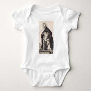 Sts. Albert the Great and Thomas Aquinas Fine Art Baby Bodysuit