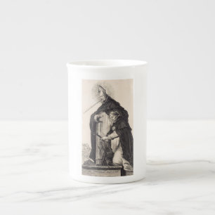 Sts. Albert the Great and Thomas Aquinas Fine Art Bone China Mug