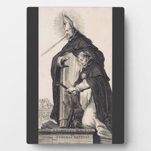 Sts. Albert the Great and Thomas Aquinas Fine Art Plaque