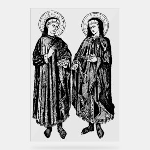 Sts. Cosmas and Damian Patron Saints of Healthcare Acrylic Sign
