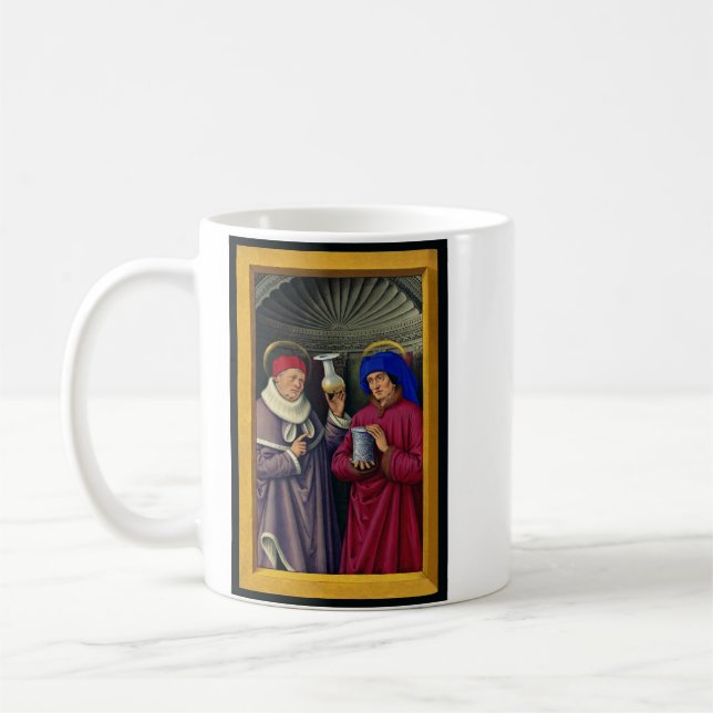 Sts. Cosmas and Damian Patron Saints of Healthcare Coffee Mug (Left)