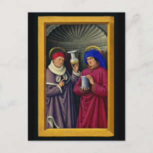 Sts. Cosmas and Damian Patron Saints of Healthcare Holiday Postcard
